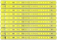 10x ADGA 250 Zollstöcke 2 Meter gelb Zollstock Meterstab Holz Germany