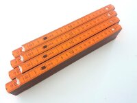 4x ADGA Meterstab 2 Meter Orange Zollstock...